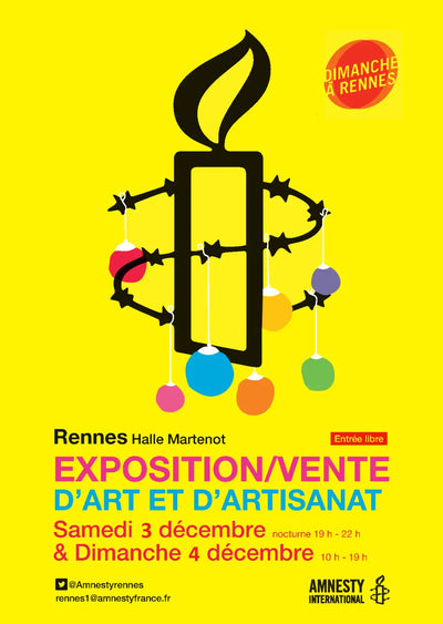 Exposition / vente d'art et d'artisanat - Amnesty International Rennes