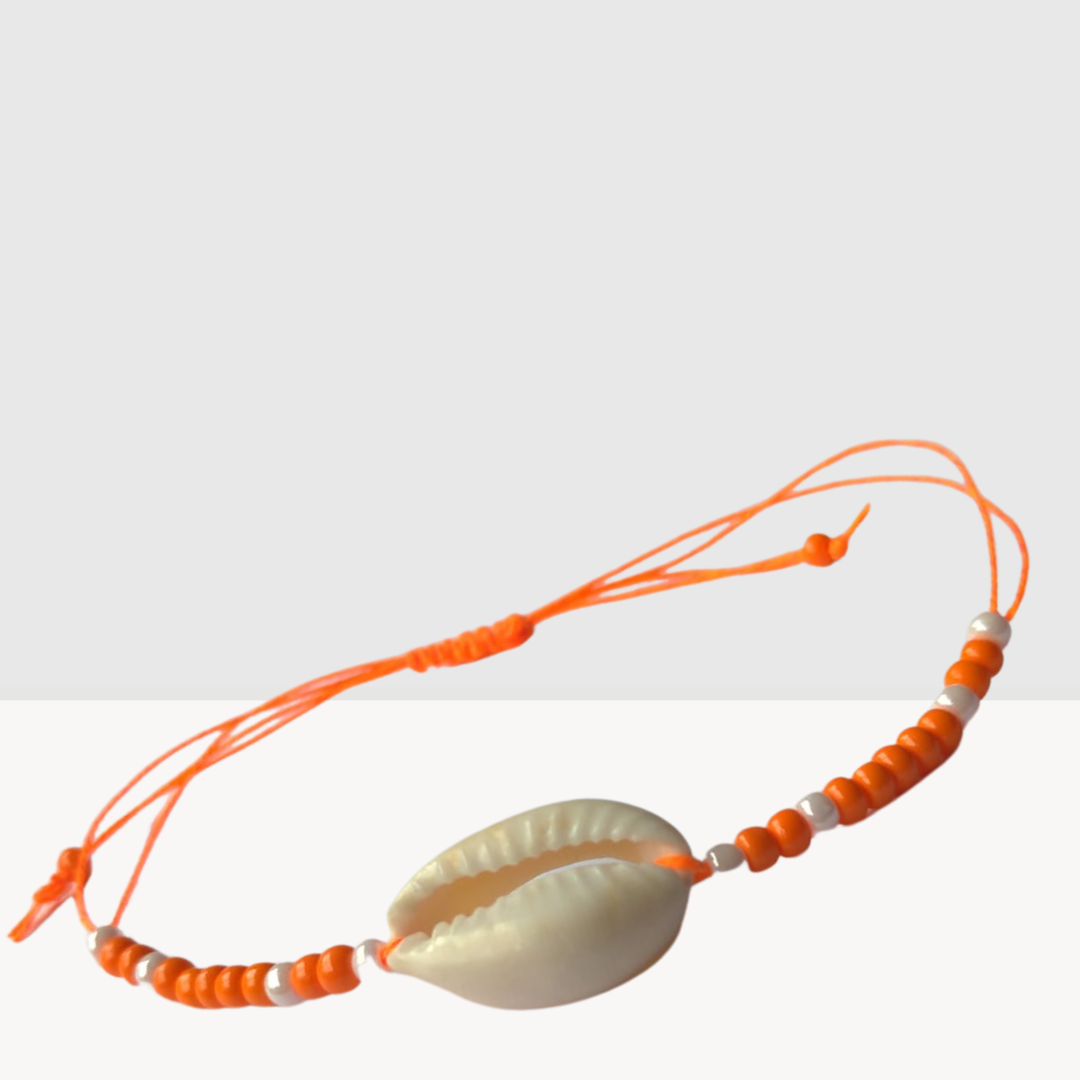 Bracelet Cauri orange